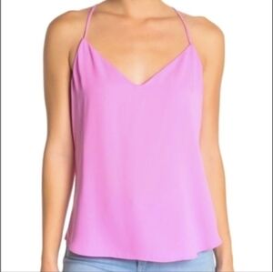 J Crew Racerback Silk Tank - Lavender